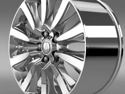 Acura RLX Sport rim 3D model