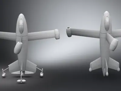 Thrust Wing hunter Scale Model 3D print model