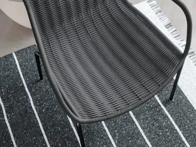  Replica Expormim Weave Chair Model, Black 