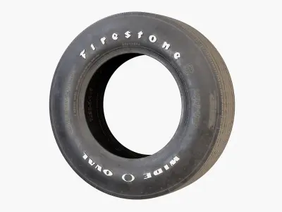 Firestone F70 Classic Car Tyre 3D model