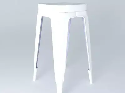 Barstool All Metal Free 3D model
