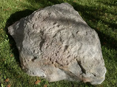  Pale Dimpled Low Large Rock Boulder Model 