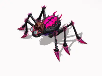  Spider Elvis Insect Animated Funny Cartoon Low-poly 3D model