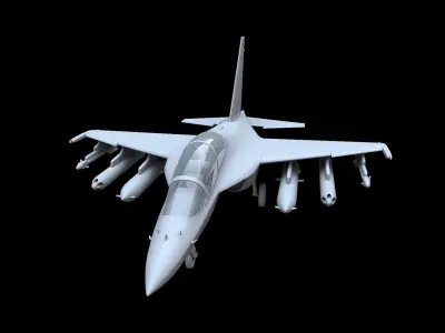 Yakovlev Yak-130 Free low-poly 3D model