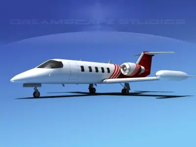 Gates Bombardier Learjet 35 V15 3D model