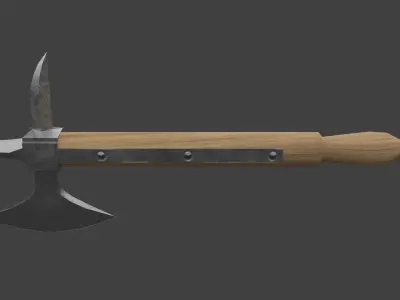 German Cavalry Ax Low-poly 3D model