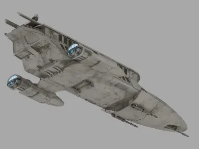 Lady Luck Space Yacht - Star Wars 3D model