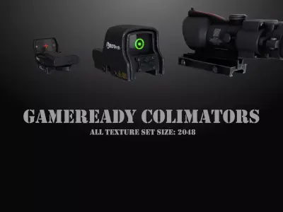 Colimator gameready pack Low-poly 3D model
