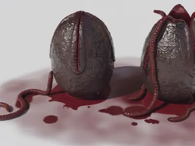 Monster egg Free low-poly 3D model