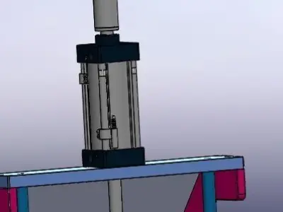 Pressing group mechanism 3D model