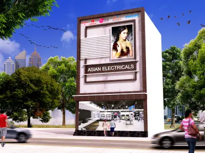 buildings building in city Low-poly 3D model