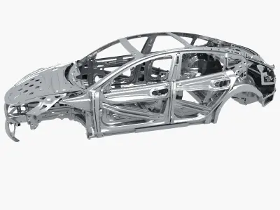 Car frame 3D model