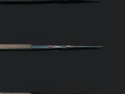 Greek Dory Spear Low-poly 3D model