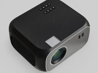 smart beam Projector or  Movie Projector Low-poly 3D model