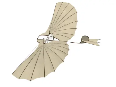 Otto Lilienthals glider 3D model