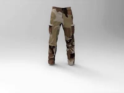 Military Pants package Low-poly 3D model