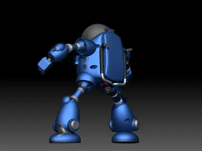 Red Ribbon Army Robot model kit articulate 3D print model