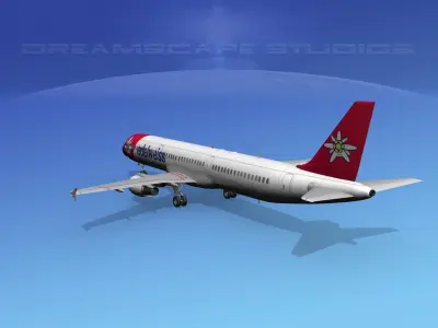 Airbus A321 Edelwiess 3D model