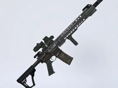 M4 Rifle Custom Long Gun for G8F 3D model
