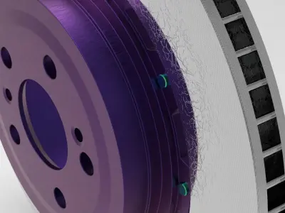 Race brake disc Free 3D model