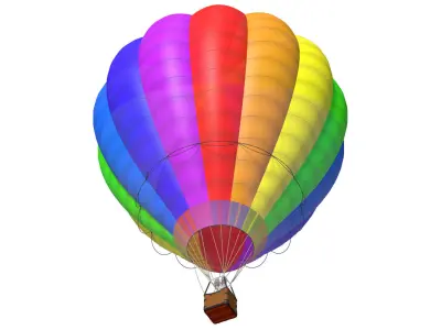 hot air balloon 3D model