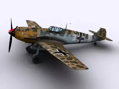 Messerschmitt BF109-E7 Trop 3D model