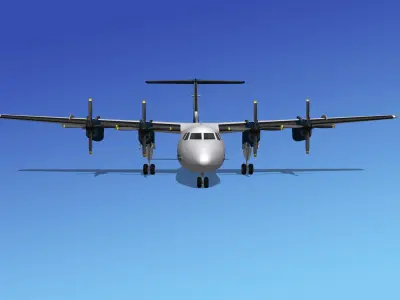 Dehavilland DHC-7 Svenson Charter 3D model