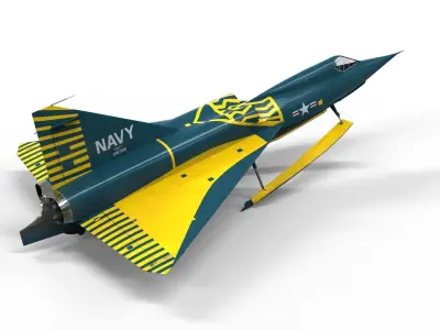 Convair YF2Y Sea Dart 3D model