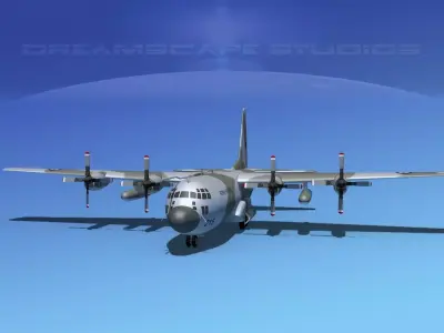 Lockheed C-130 Hercules Royal Air Force 3D model