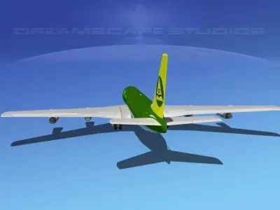 Boeing 707 Lebanon 3D model