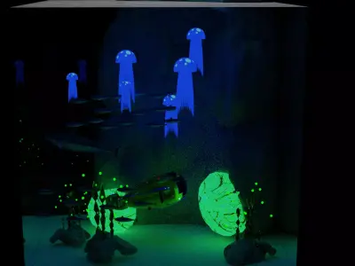 Koi fish - Koi aquarium Low-poly 3D model