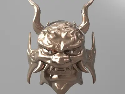 War God Baroque Mask 3  3D model
