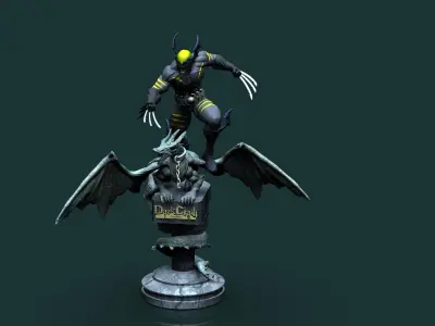 Dark Claw Amalgam STL 3d printing fanart by CG Pyro 3D print model