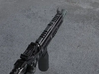 AK-105 rifle 3D model