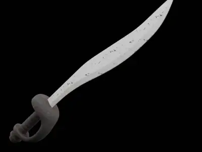 Moon Sword Weapon Low-poly 3D model