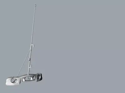 ensign staff 3D print model