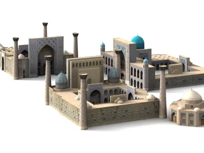 Registan Palast 3D model