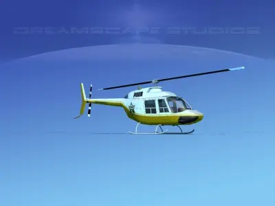 Bell 206 Sheriff Department 3D model