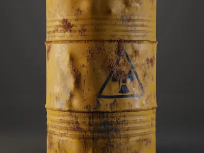 Barrels - 4k PBR - Game ready assets Low-poly 3D model