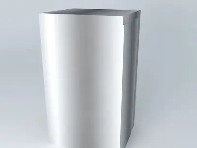 Kit stainless steel trash receptacle Free 3D model