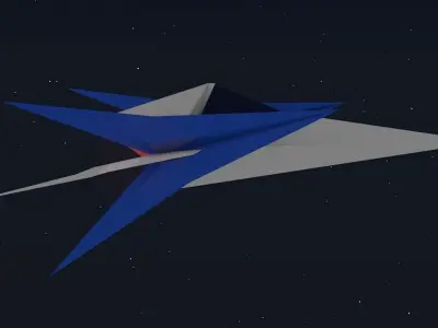 arwing star fox Low-poly 3D model