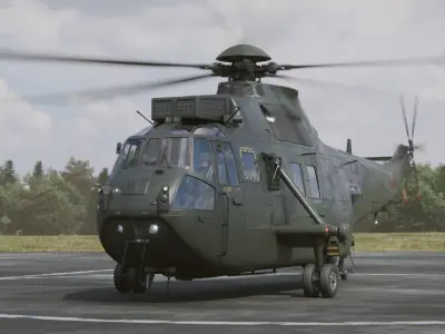 Westland Sea King HC4 Commando 3D model