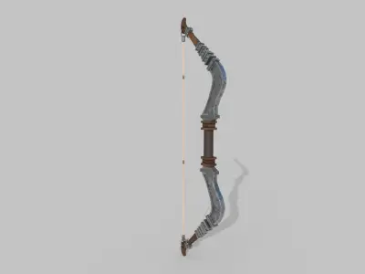 Stylized bow Low-poly 3D model