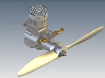 Motor Glow Plug 3D model