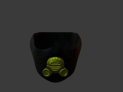 Gas mask helmet 3d model scifi Low-poly Low-poly 3D model Low-poly 3D model 91