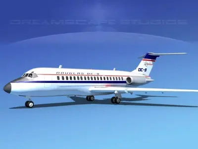 Douglas DC-9-20 Douglas Aircraft 3D model