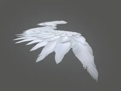 Angel Wings Low-poly 3D model
