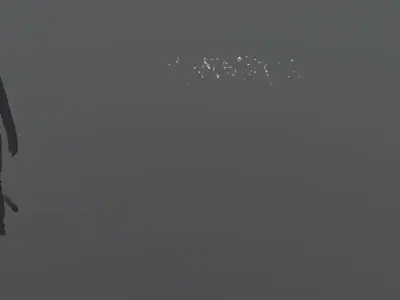 FeatherShoot02 150 Low-poly 3D model