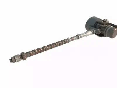 Future wasteland style cold weapon hammer 3D model
