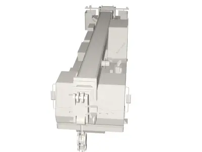 Grove truck Low-poly 3D model